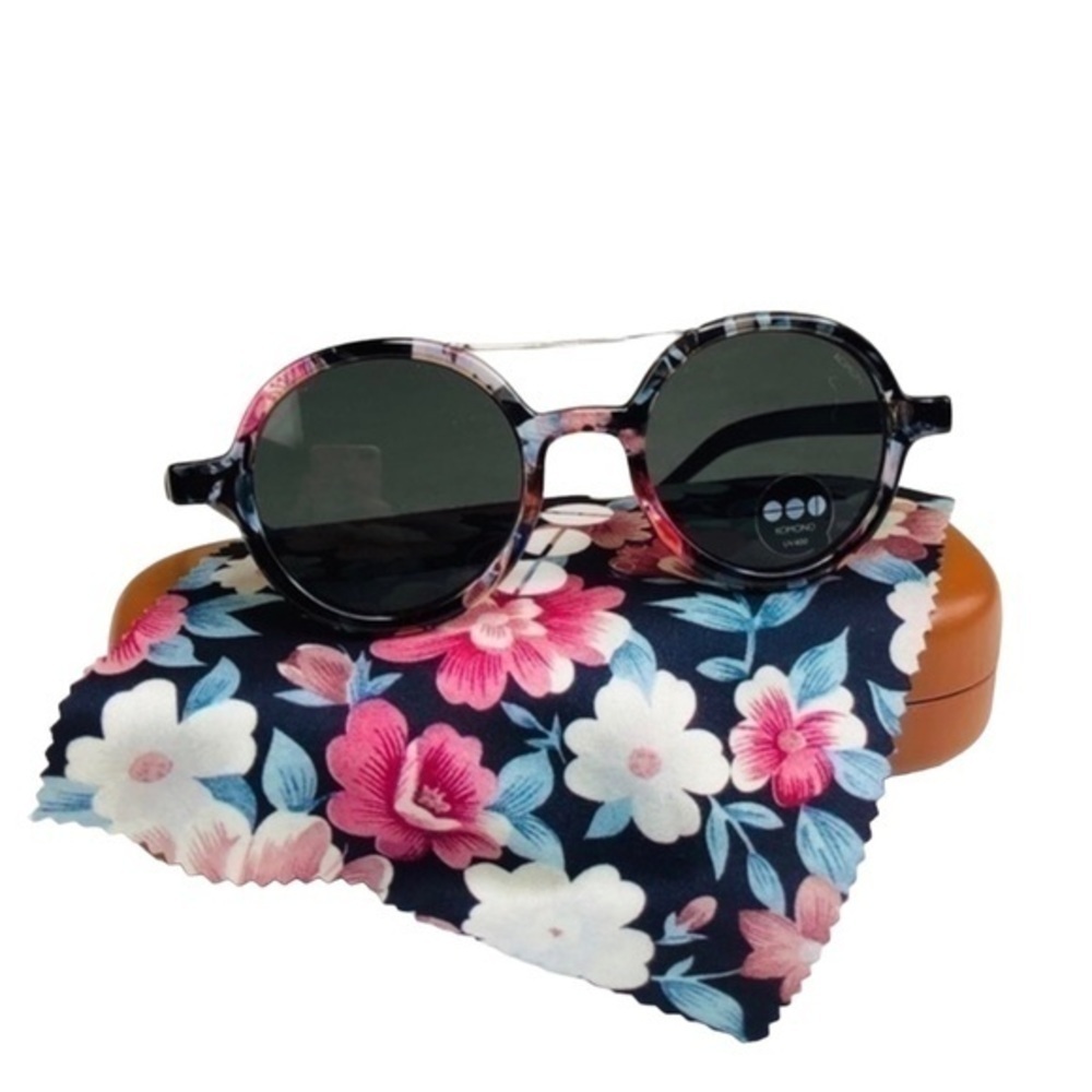 KOMONO Vivien Floral Sunglasses (NEW) πΆπ΄ round - Picture 13 of 16